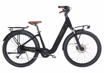 Bicicletta elettrica da donna E69L Amata PLUS Caffè nera